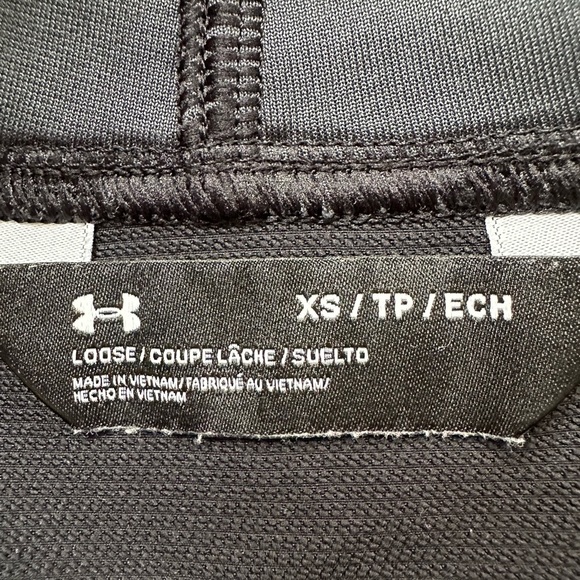 Under Armor New Media Woven Vest 1/4 Zip Kangaroo Pocket Mesh Woven Back Size XS - Picture 15 of 16